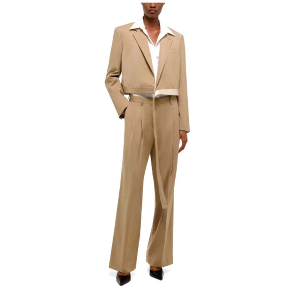 Helmut Lang Women's Latte Long Sleeve Wrap Blazer Size 0